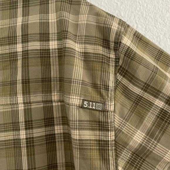 511 Tactical Igor Ranger G Snap Shirt Green Plaid Men 2XL - Picture 4 of 12